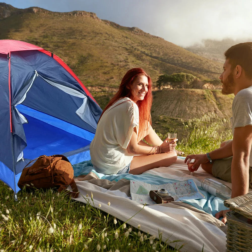 2-Person Single Layer Outdoor Camping Tent – Lightweight Travel Tent with Carry Bag